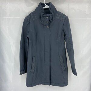 Title Nine Women S Peacemaker Jacket Soft Shell Gray Fleece Lined Full Zip Warm